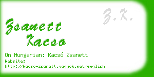 zsanett kacso business card